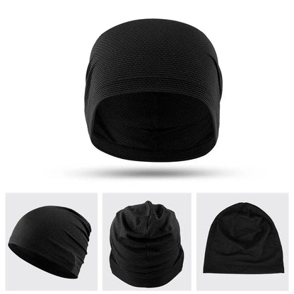 2PCS Quick-drying Running Caps Summer Breathable Cool Sports Hats Outdoor Cycling Hiking Baseball Skullies Stretchy Beanies Hat