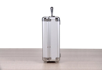 Aluminum Hard Case Passwords ToolBox Black / Silver Briefcase Metal Carrying Case Equiment Tool Box Organizer Holder ящик