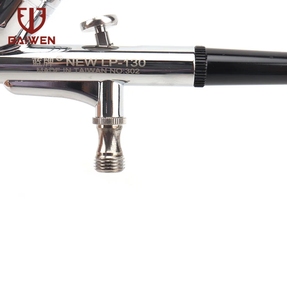 Dual-Action Airbrush with 0.2mm 0.3mm 0.5mm Nozzle Set Gravity Feed Pistol Pneumatic Kit For Cake Model Painting Makeup Tattoo
