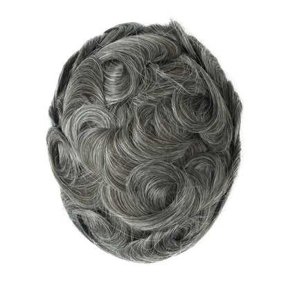 Full Swiss Lace base Blonde Hair toupee for Men indian remy hair Bleached Knots  Natural Hairline hair System for Man