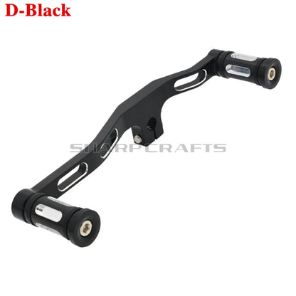 For Harley Dyna Street / Fat Bob Low Rider Super / Wide Glide Motobike CNC Mid-Controls Heel Toe Shifter Lever Shift With Pegs