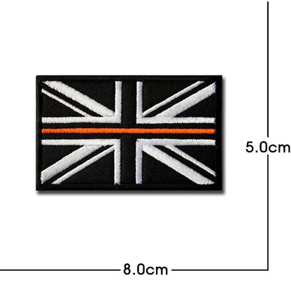 United Kingdom Flag Embroidery ENGLAND Patch PVC hook loop Great Britain National UK GB Flags Patches Embroidered Badges