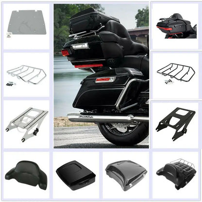 Motorcycle Trunk Luggage Rack Top Rail For Harley Touring Road King Street Glide Special Road Glide FLTRX 2014-2025 2018 19