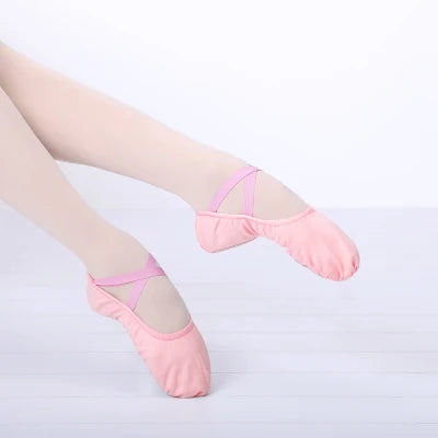 Girls Ballet Shoes for Woman Ballerina Shoes Ballet Flats Women Canvas Soft Sole Dance Slippers Children Practise Dance Shoes