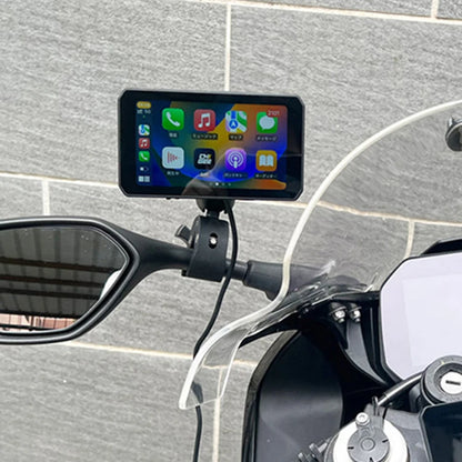 CHIGEE AIO-5 Play Carplayer Carplay Motorcycle Screen Dual Dash Cam With Wifi