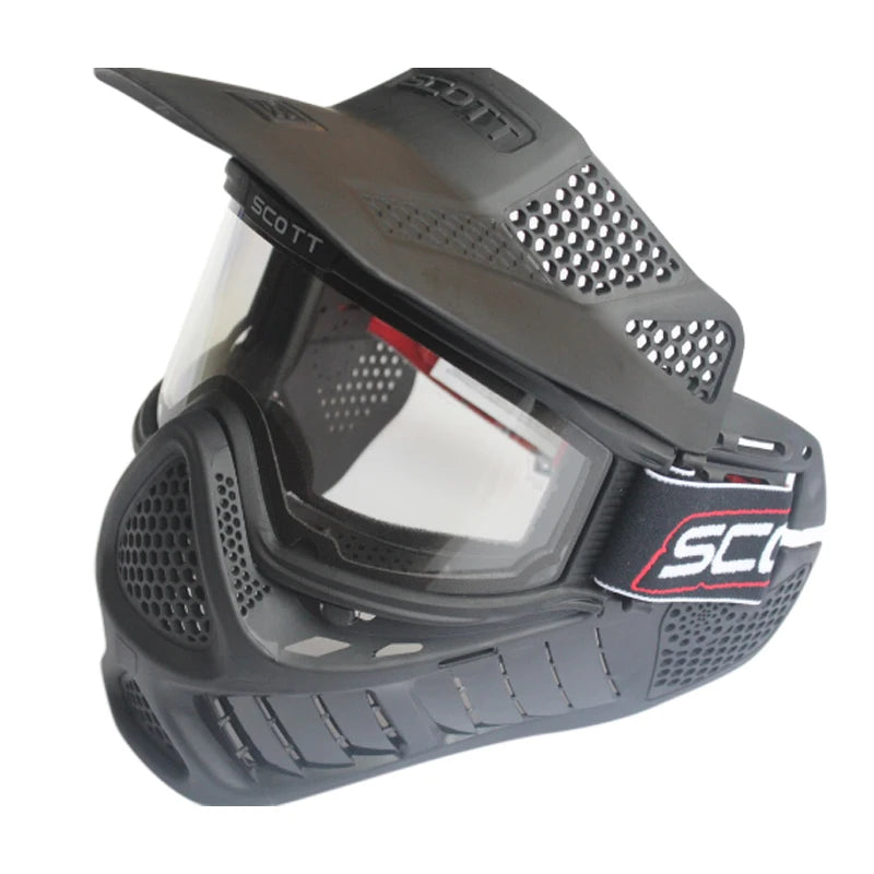 High Strength Paintball Mask or Airsoft Mask with Double Lens Anti Fog Goggle