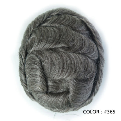 Full Swiss Lace base Blonde Hair toupee for Men indian remy hair Bleached Knots  Natural Hairline hair System for Man