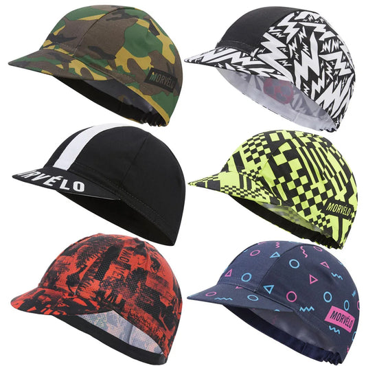 New Morvelo 6 Style Cycling Caps One Size Fits Most Bike Hat Black White Gorra Ciclismo
