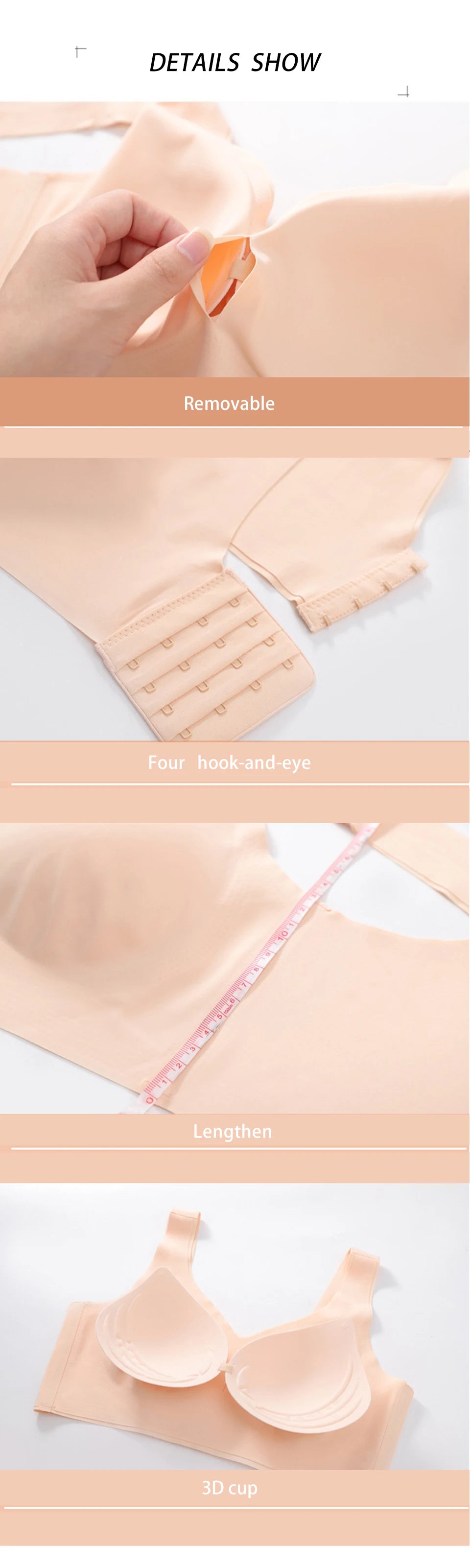 FallSweet  Seamless Bras Push Up Bra for Women Wireless Comfort Underwear Sport Brassiere Femme Plus Size Bralette Sexy Lingerie