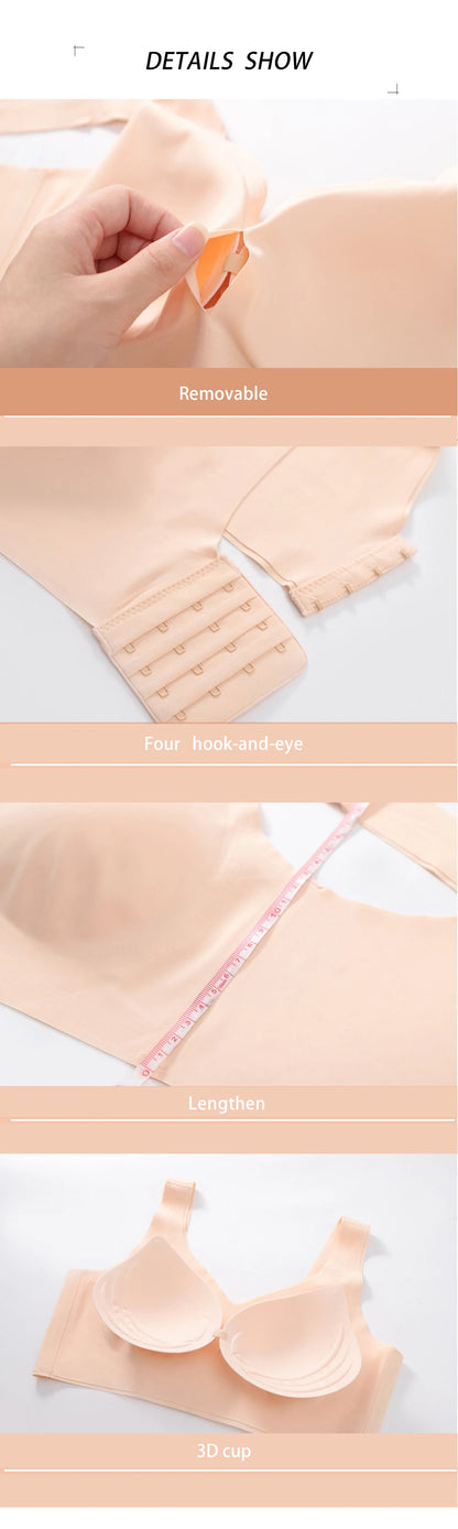 FallSweet  Seamless Bras Push Up Bra for Women Wireless Comfort Underwear Sport Brassiere Femme Plus Size Bralette Sexy Lingerie