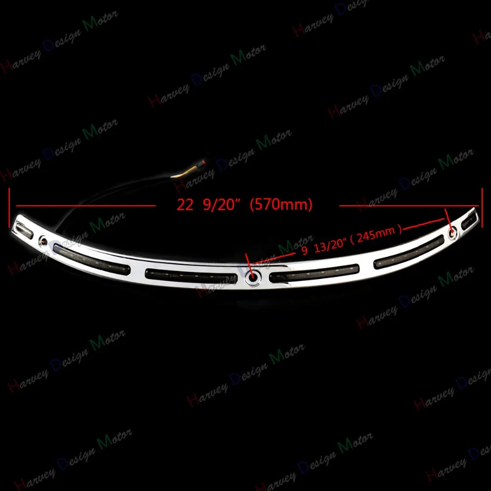 1X LED Windshield Trim For Harley Touring Electra Tri Glide Street Glide CVO 2014-2016 2017 2018 2019 2020 2021 2022 Models