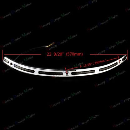1X LED Windshield Trim For Harley Touring Electra Tri Glide Street Glide CVO 2014-2016 2017 2018 2019 2020 2021 2022 Models
