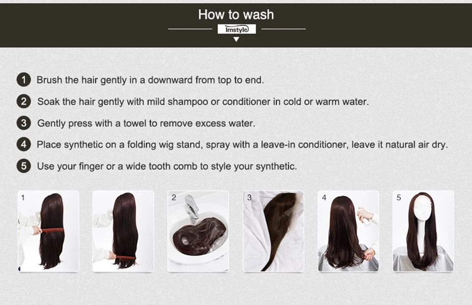 Imstyle Synthetic Lace Front Wigs Long Black Curly Wigs For Women Lace Wig Heat Resistant Fiber Natural Hair Wig