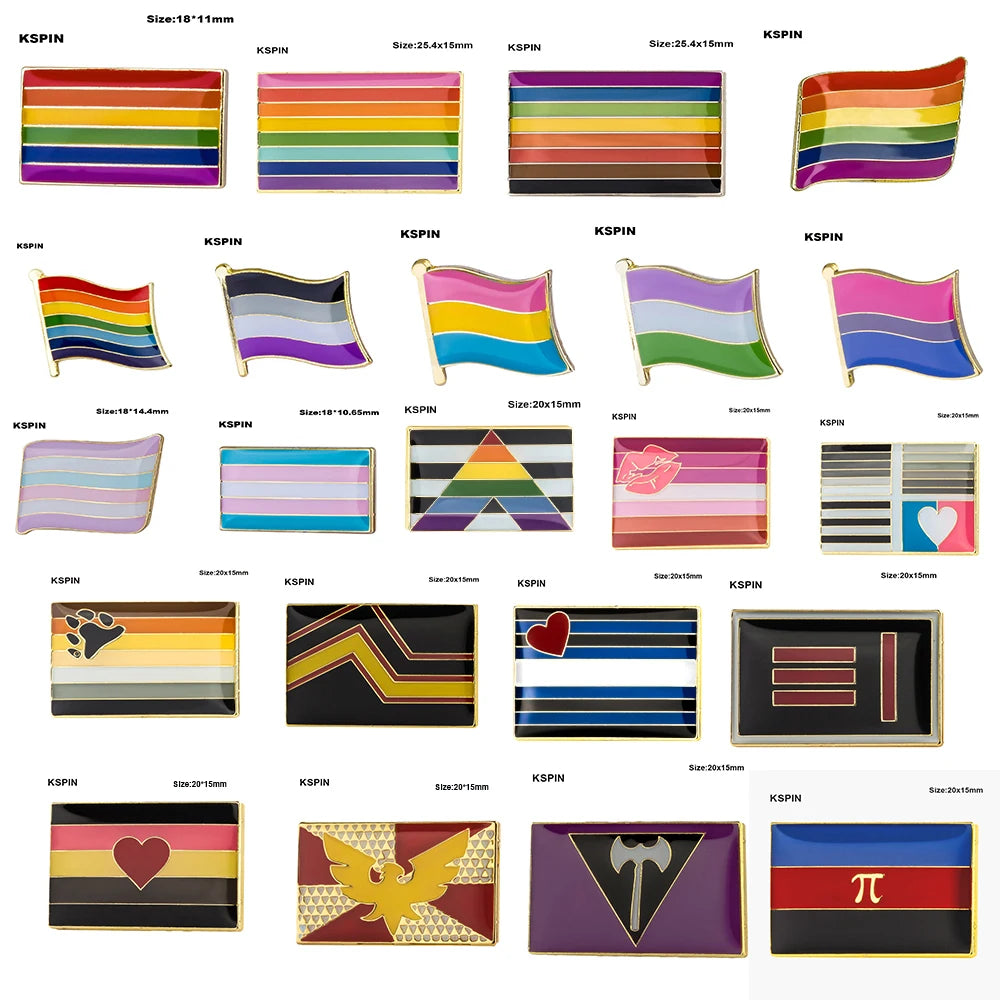 10pcs a lot Philadelphia Pride Badges LGBT Pin Metal Rainbow Badge Pins Gay Pride Lapel Pinback