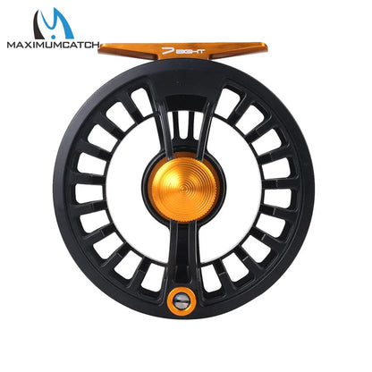 Maximumcatch Tail 3/4 5/6 7/8wt Light Weight Fly Fishing Reel Large Arbor Black Fly Reel