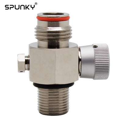 Paintball CO2 Tank Valve with On/Off Thread M18X1.5