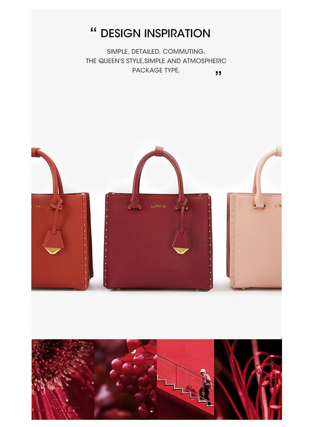 LA FESTIN New Women Leather Tote Bags Luxury Multifunctional Versatile Ladies Fashion Shoulder Crossbody Designer Handbag