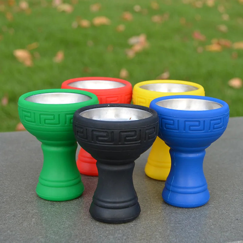 1PC Random Color Food Grade Silicone Shisha Hookah Tobacco Bowl Head for Keloud Chicha Narguile Sheesha Accessories