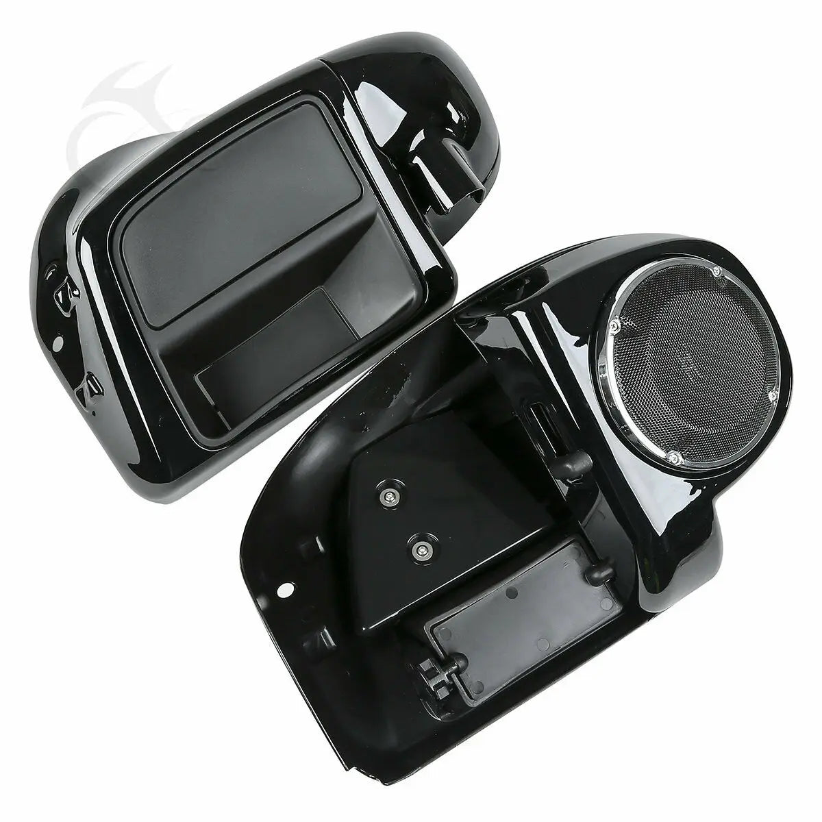 Motorcycle Lower Vented Leg Fairing + 6.5" Speakers W/ Grills For Harley Touring Electra Glide Road King Street Glide 2014-2024
