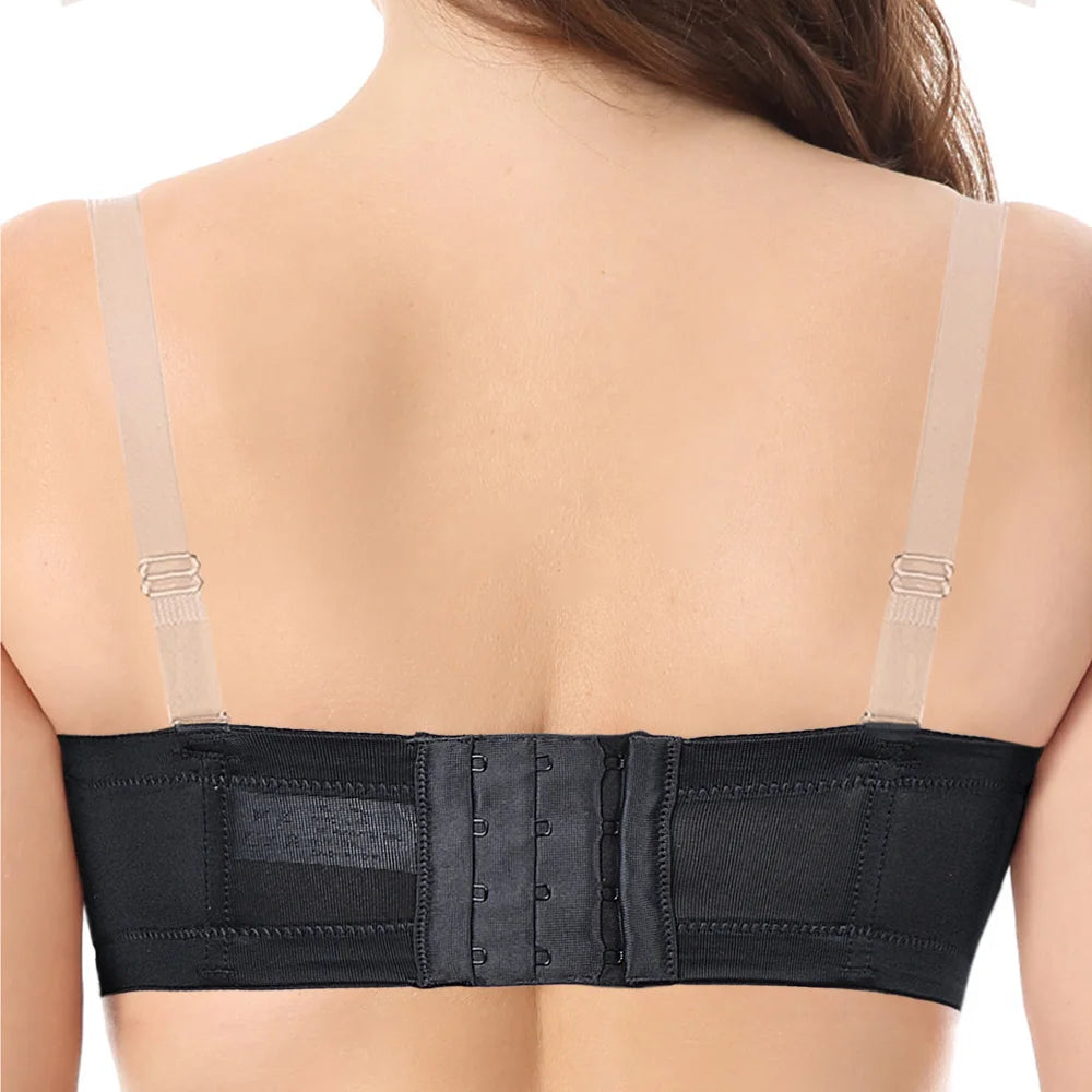 YANDW New Simple Solid Bra Underwire Bras For Women Sexy Everyday Plus Size Multiway Bralette 32 34 36 38 40 42 44 B C D E F G H