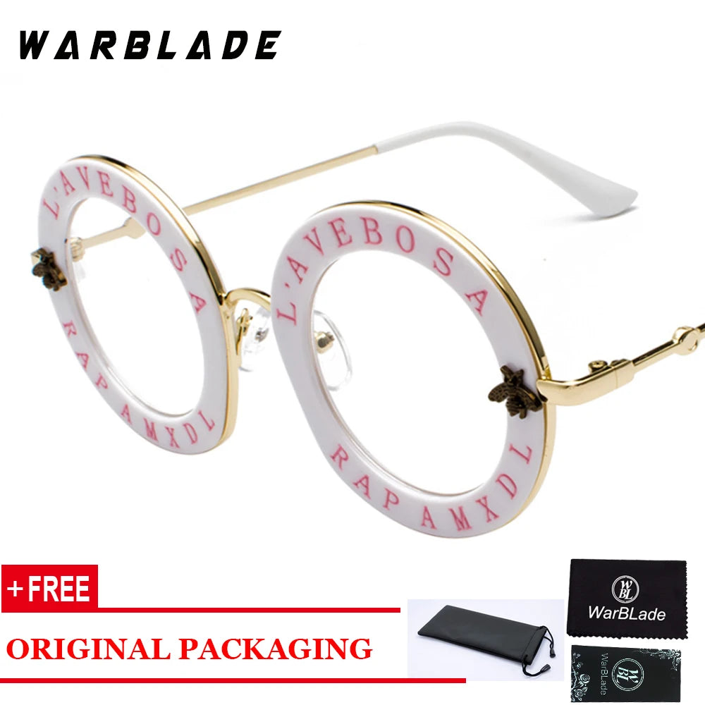 2020 Men Women Black Retro Round Sunglasses English Letters Little Bee Brand Glasses Designer Fashion Male Female Oculos De Sol