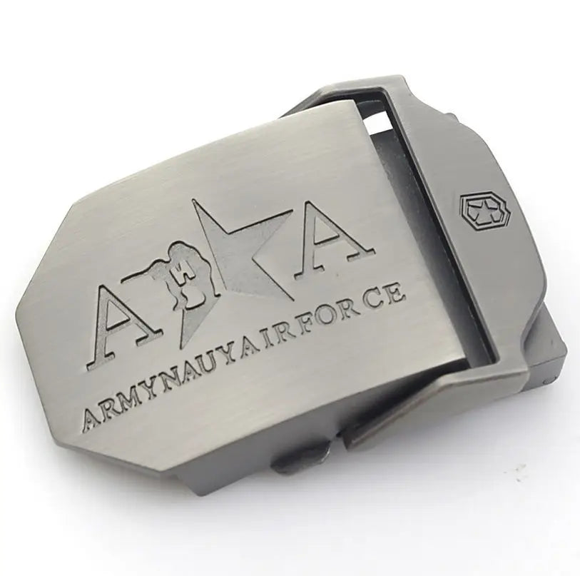 BOKADIAO Canvas Belt Only Buckle Alloy Metal Buckle 4.5 X 6.8cm Luxury Military Army Tactical Belt Buckle with Width 3.8cm Belts