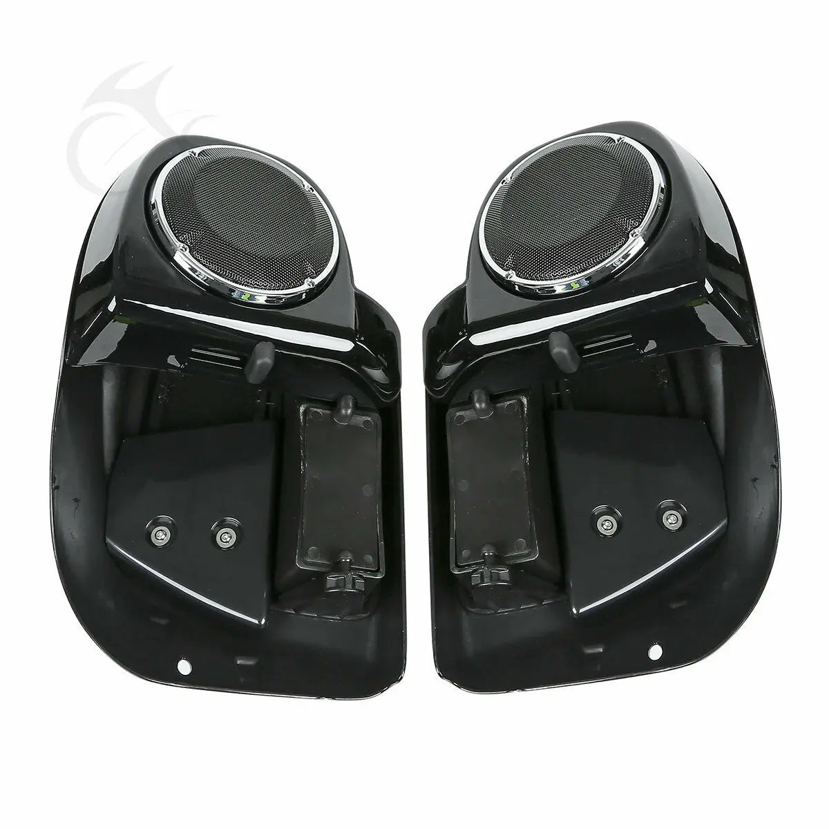 Motorcycle Lower Vented Leg Fairing + 6.5" Speakers W/ Grills For Harley Touring Electra Glide Road King Street Glide 2014-2024