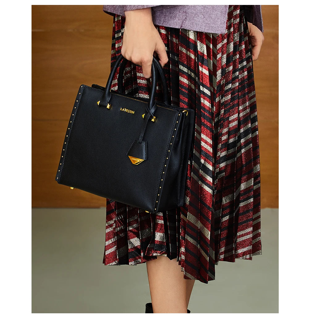LA FESTIN New Women Leather Tote Bags Luxury Multifunctional Versatile Ladies Fashion Shoulder Crossbody Designer Handbag