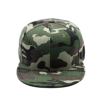 Full close camouflage hip hop cap whole closure women men's plus size flat brim bill baseball cap fitted snapback hat 56-62cm