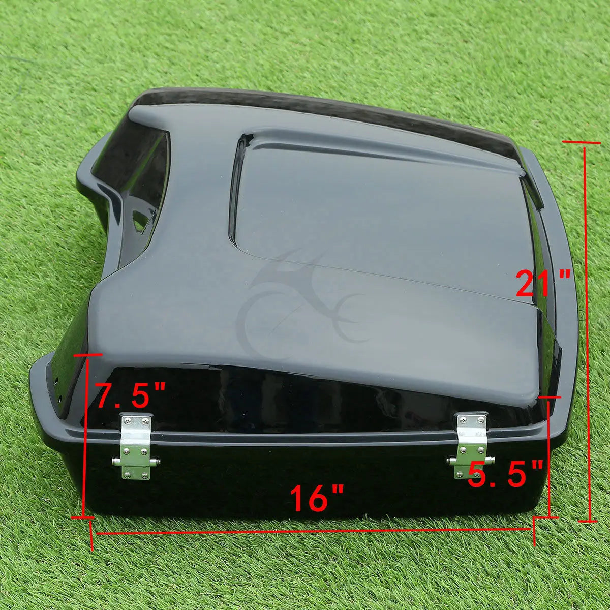 Motorcycle 5.5" Razor Trunk +Top Rack & Backrest For Harley Touring  Road King Street Electra Glide 1997-2013 2012