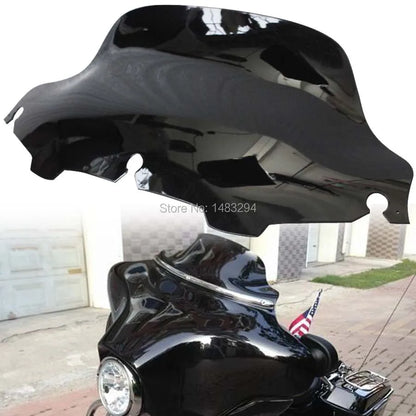 8" Dark Tint Wave Windshield Windscreen Fits For Harley Electra Street Glide Touring FLH 1996-2013