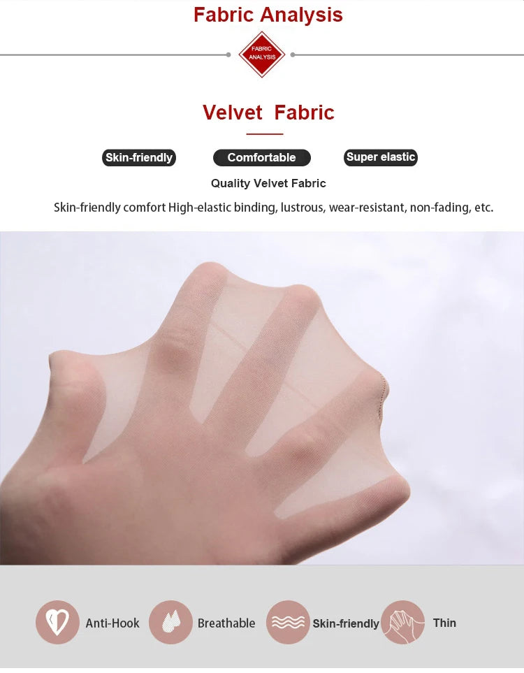 Summer Thin Large Size Tights Anti-hook Tear Resistant Super Elastic Magical T Crotch Seamless Pantyhose Plus Size Nylons Lady