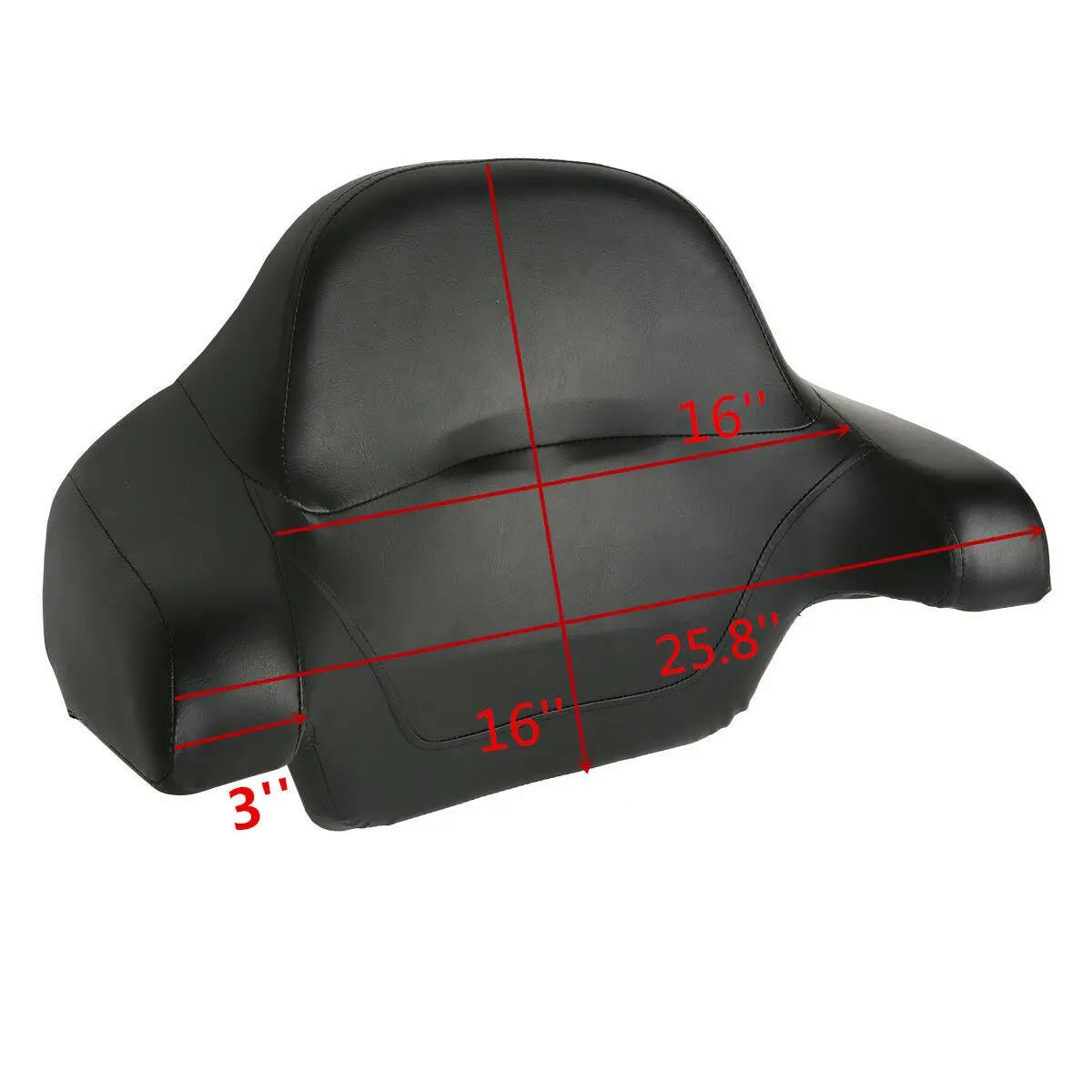 Motorcycle Chopped Trunk + Backrest Pad For Harley Touring  Electra Road King Road Glide Street Glide 2014-2025
