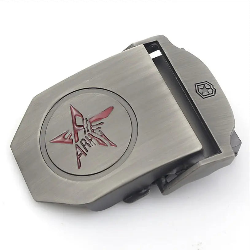 BOKADIAO Canvas Belt Only Buckle Alloy Metal Buckle 4.5 X 6.8cm Luxury Military Army Tactical Belt Buckle with Width 3.8cm Belts