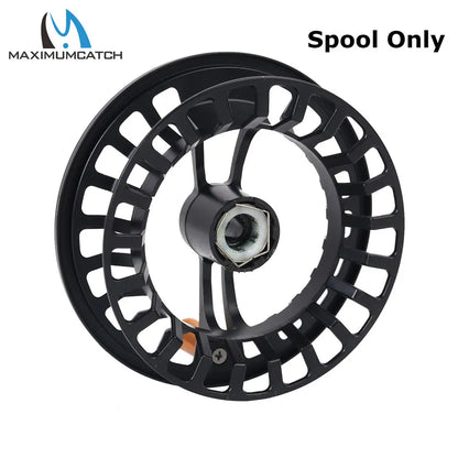 Maximumcatch Tail 3/4 5/6 7/8wt Light Weight Fly Fishing Reel Large Arbor Black Fly Reel