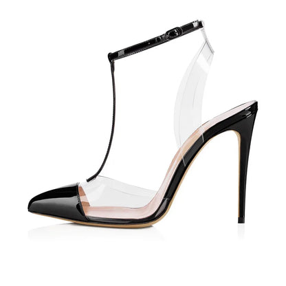 Tailingjia Transparent Sandals Pvc Women High Heel Sandals Ladies Shoes
