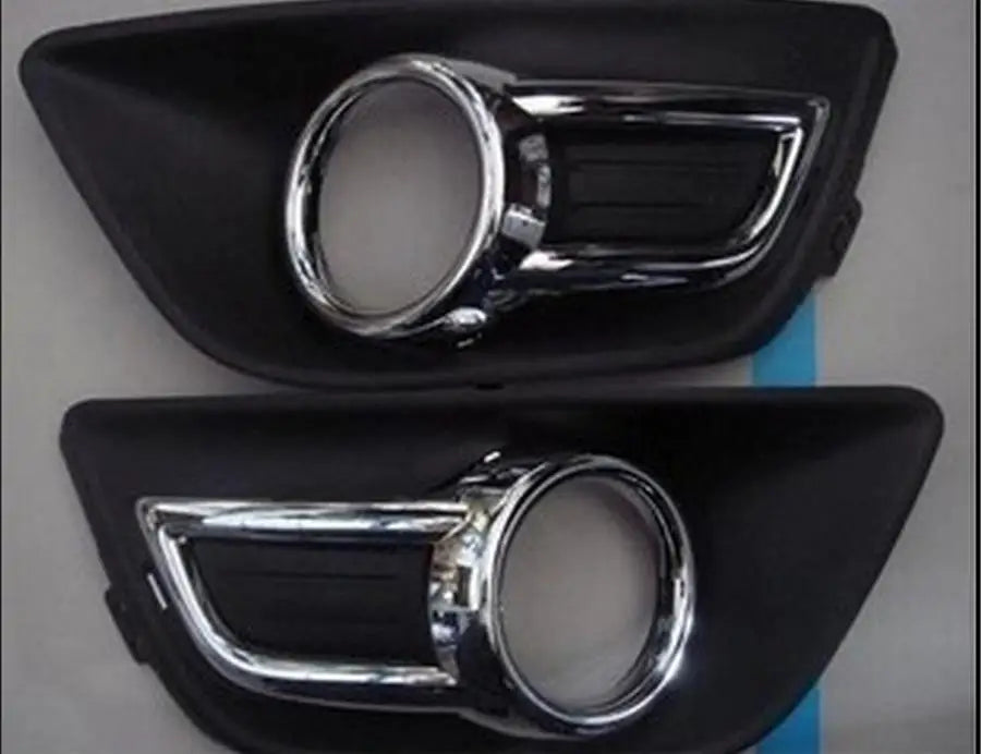 Left Right Chrome Front Bumper Fog Lamp Light Cover Fog Light Cover Fits Citroen C4  2008 2009 2010 2011