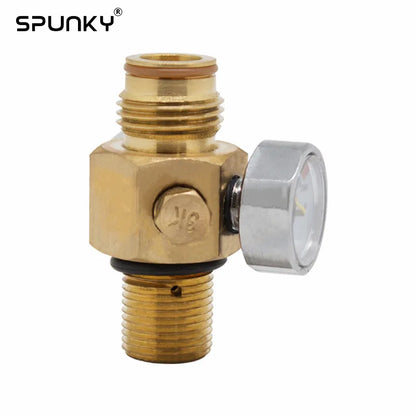 Paintball CO2 Tank Valve with On/Off Thread M18X1.5