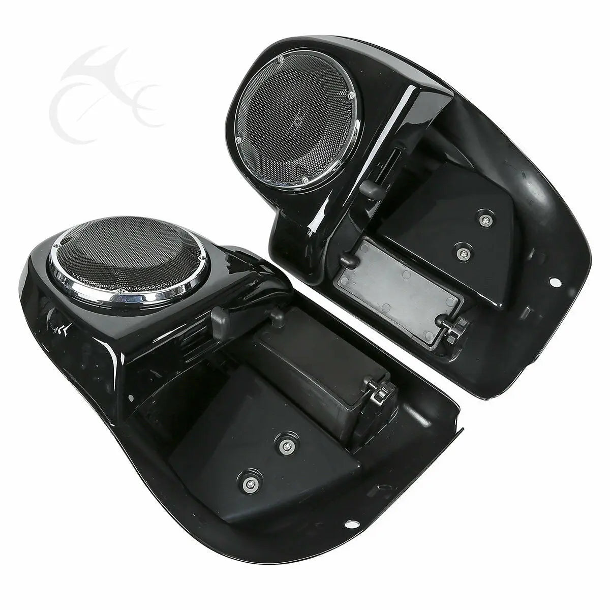 Motorcycle Lower Vented Leg Fairing + 6.5" Speakers W/ Grills For Harley Touring Electra Glide Road King Street Glide 2014-2024