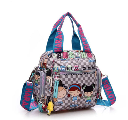 New Woman Cowboy Bag Candy Color Cute Shoulder Bag Girl Harajuku Baby Handbag 2026 Multi-functional Oxford Cloth Messenger Bag