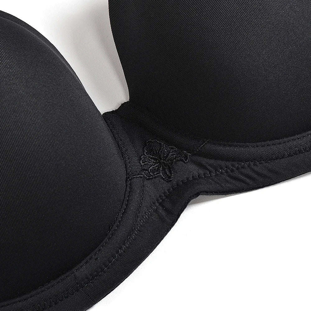 YANDW New Simple Solid Bra Underwire Bras For Women Sexy Everyday Plus Size Multiway Bralette 32 34 36 38 40 42 44 B C D E F G H