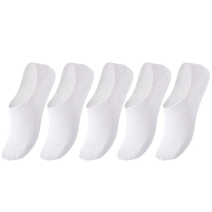 5 pairs of boys girls children  soft invisible socks low  casual cotton leisure sailing anti-skid stealth non-display