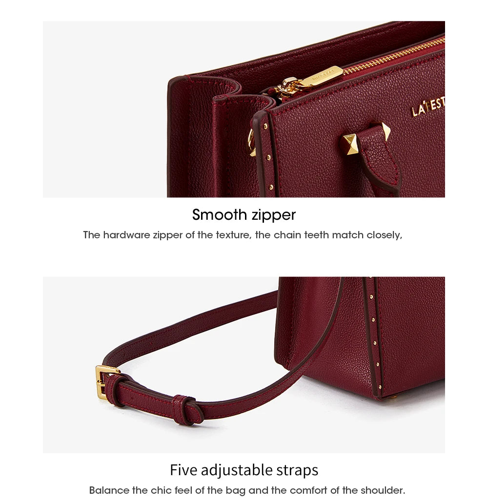 LA FESTIN New Women Leather Tote Bags Luxury Multifunctional Versatile Ladies Fashion Shoulder Crossbody Designer Handbag