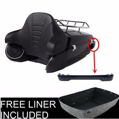 Motorcycle King Trunk LED Tail Light Speakers For Harley Touring Road King Street Glide Electra Glide 2014-2025