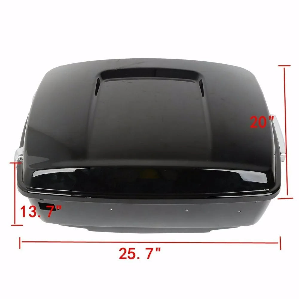 Motorcycle King Trunk Rack Light Speaker Pad For Harley Touring Trunk Road King Glide 2014-2025