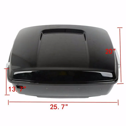 Motorcycle King Trunk Rack Light Speaker Pad For Harley Touring Trunk Road King Glide 2014-2025