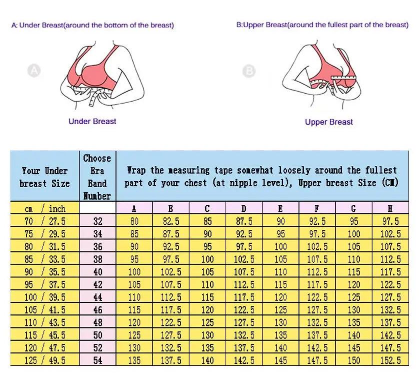 YANDW New Simple Solid Bra Underwire Bras For Women Sexy Everyday Plus Size Multiway Bralette 32 34 36 38 40 42 44 B C D E F G H
