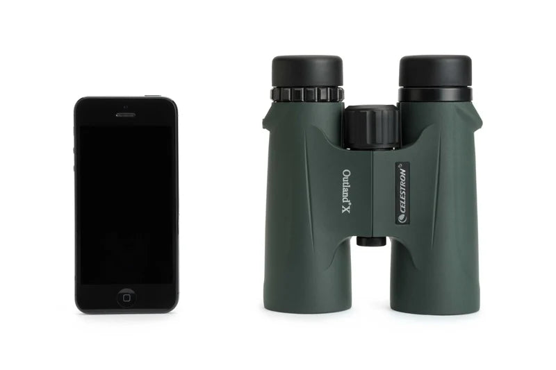Celestron Outland X 8x42 10X42 Green Binoculars Waterproof & Fogproof Binoculars for Adults Multi-Coated Optics and BaK-4 Prisms