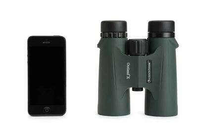 Celestron Outland X 8x42 10X42 Green Binoculars Waterproof & Fogproof Binoculars for Adults Multi-Coated Optics and BaK-4 Prisms