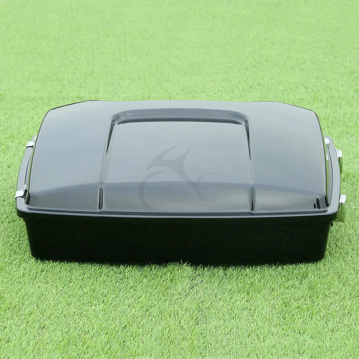 Motorcycle 5.5" Razor Trunk +Top Rack & Backrest For Harley Touring  Road King Street Electra Glide 1997-2013 2012